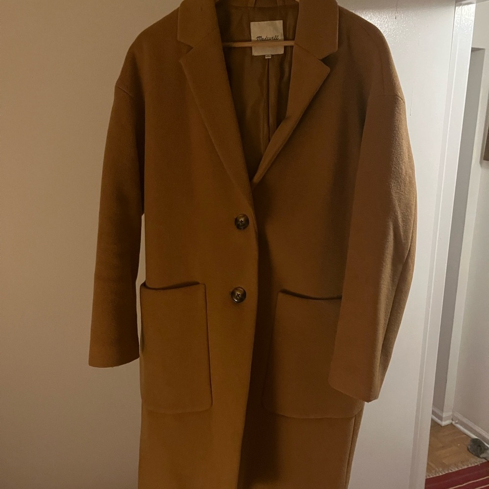 Madewell Camel Pea Coat